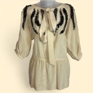 Anthropologie Yoana Baraschi 100% Silk Blouse M